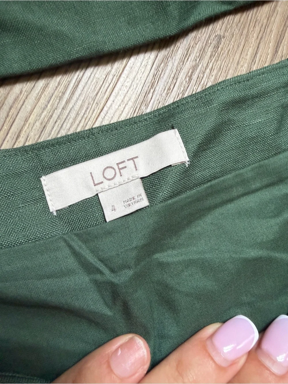 Set strapless top and a skirt LOFT Olive Green Maxi Skirt - Picture 6 of 8